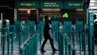 An Aer Lingus  customer services desk in the departure hall at Dublin Airport. Photographer: Aidan Crawley/Bloomberg
