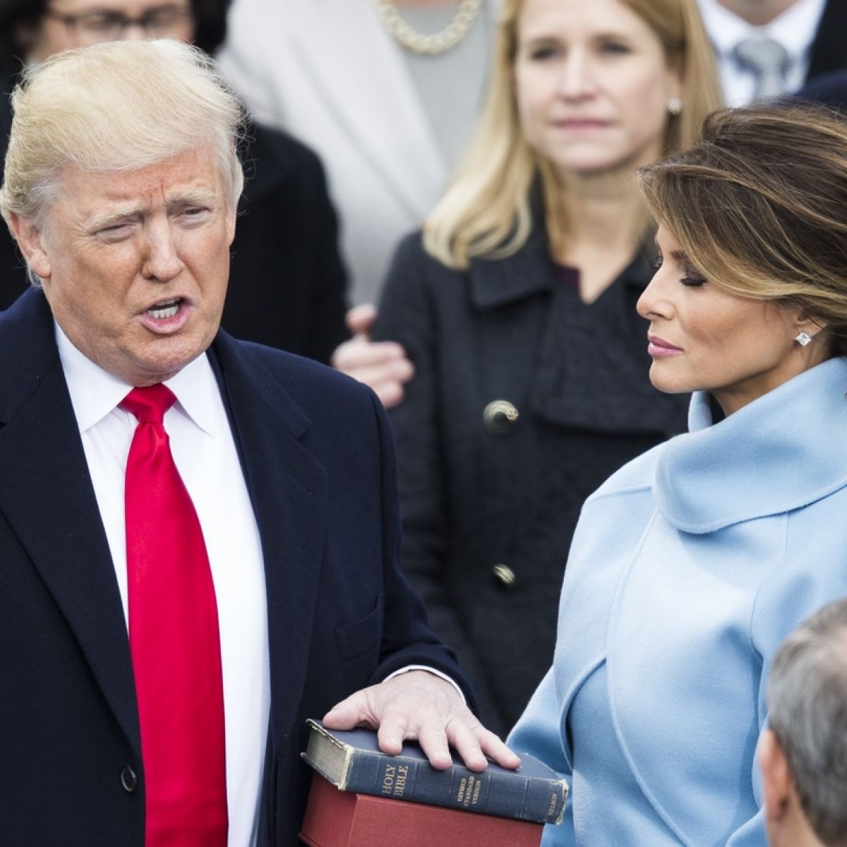 Trump Seriously Considered Taking The Oath Of Office On His Bestseller The Art Of The Deal