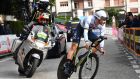 Italy’s Filippo Ganna took stage 14 of the Giro. Photograph: Luca Zennaro/EPA