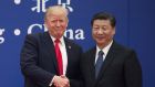 US president Donald Trump and China’s president Xi Jinping. Photograph: Nicolas Asfouri/AFP via Getty