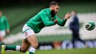 Jamison Gibson-Park is a doubt for Ireland’s Six Nations game against France in Paris  next Saturday with a hamstring injury. Photograph: Billy Stickland/Inpho