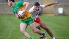 Tyrone’s Conor McKenna in action against Donegal during the recent league clash between the sides. Photograph: Lorcan Doherty/Inpho 
