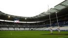 The magnificent Stade de France will be empty on Saturday night. No brass bands beating out “Allez les Bleus.” No smuggled roosters will be liberated onto the hallowed turf and no cigar smoke. File photograph: Getty Images