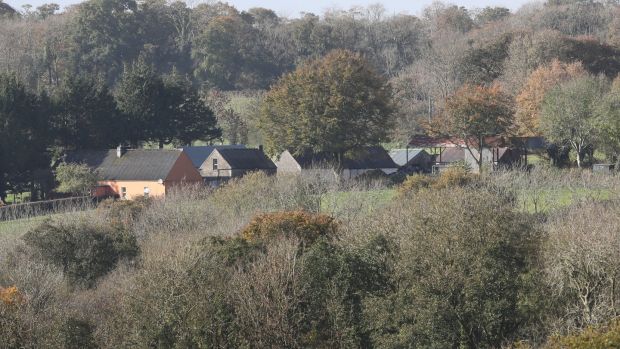 A view of the farmhouse in Assolas, Kanturk, north Co Cork, where the bodies of Tadgh O’Sullivan, and his two sons, Diarmuid and Mark, were found on Monday. Photograph: Niall Carson/PA Wire