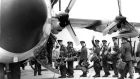Irish soldiers board a plane to leave Baldonnell airport for Congo as part of a UN peacekeeping mission on July 28th, 1960