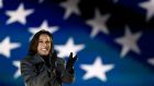 Democratic vice-presidential candidate Senator Kamala Harris: would  be the first woman of colour to hold the US’s second-highest office. Photograph: Michael Perez