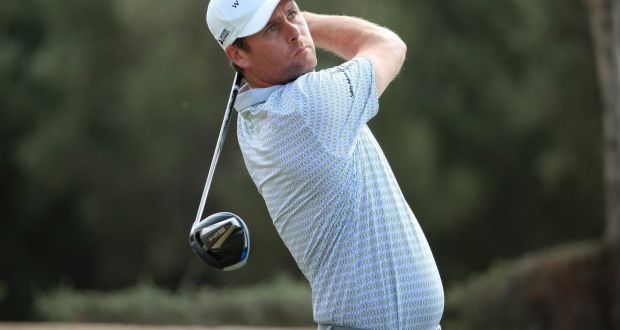 Jonathan Caldwell tees off on the fourth hole during the third round of the Aphrodite Hills Cyprus Showdown at Aphrodite Hills Resort in Paphos, Cyprus. Photo: Andrew Redington/Getty Images