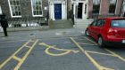 Many disabled parking spaces have been relocated during the pandemic, causing problems for users. Photograph: Aidan Crawley