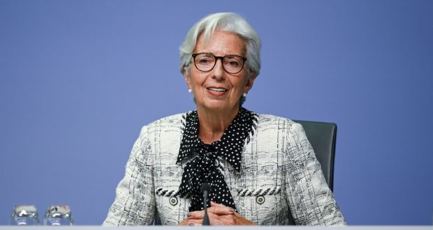 Christine Lagarde: “The key challenge for policymakers will be to bridge the gap until vaccination is well advanced and the recovery can build its own momentum.” Photograph: EPA