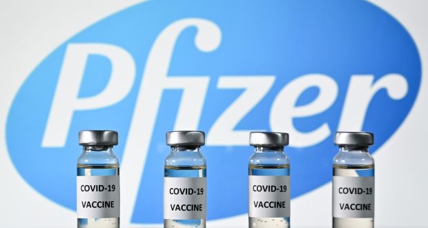 Pfizer has said it is asking US regulators to allow emergency use of its Covid-19 vaccine. File photograph: Justin Tallis/AFP/Getty Images.