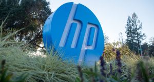 HP reported it shipped a record 19 million PCs in its recent quarter, as well as more home printers than it has sold in years. Photograph: Josh Edelson/ AFP via Getty 