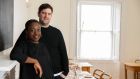 Jumoke Akintola and Peter Hogan in their restaurant, Beach House, in Tramore, Co Waterford (photographed in February, before the imposition of Covid-19 restrictions), where they will run a Christmas market. Photograph: Patrick Browne