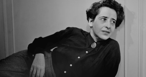 Political theorist and author Hannah Arendt pictured in  1949. Photograph: Fred Stein Archive/Archive Photos/Getty Images