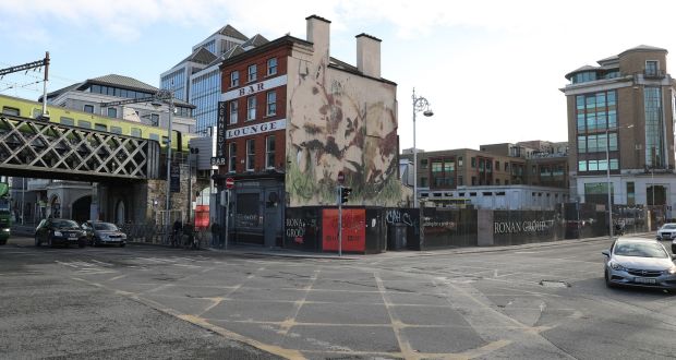 The Johnny Ronan site on the corner of Tara Street and the quays. Photograph Nick Bradshaw