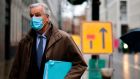 EU chief negotiator Michel Barnier  at Brexit talks in central London on Thursday. Photograph: Tolga Akmen/AFP/Getty