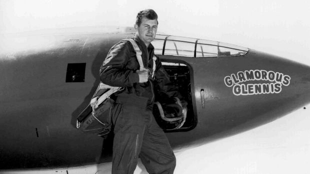 Yeager pictured in a US Air Force handout from 1947. Photograph: USAF/AFP via Getty Images