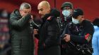 The result will mean further calls for Ole Gunnar Solskjaer to go, while doubts will linger that Pep Guardiola has lost “it”. Photograph: EPA