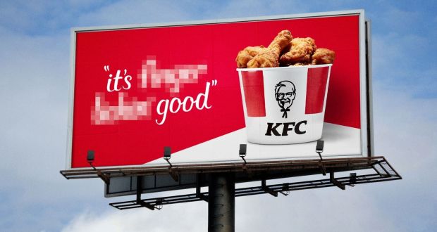 New rules of hygiene: KFC blurred out ‘finger lickin’’ from its advertising in August. Photograph: PA