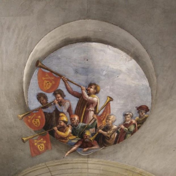 Raphael: a detail from the Hall of Constantine