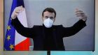 French president Emmanuel Macron, who has tested positive for Covid-19. Photograph: Charles Platiau/EPA