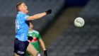 Dublin’s Con O’Callaghan scoring his side’s second goal at Croke Park. Photograph: James Crombie/Inpho