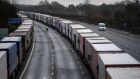 ‘The ghost of Christmas future had arrived, manifest in European borders shutting down to UK arrivals. Mile upon mile of trucks were stacked on the M20 to Dover.’ Photograph:  Chris J Ratcliffe/Getty 