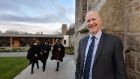 Mark Boobbyer, warden of St Columba’s College in Dublin. ‘We have relatively few pupils coming in and so it means that the chances of Covid coming in are reduced,’ he says. Photograph: The Irish Times