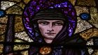 A stained-glass window by Harry Clarke depicting St Brendan in the Church of the Assumption, Tullamore, Co Offaly. Photograph: Cyril Byrne 
