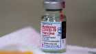 A bottle of Moderna Covid-19 vaccine. Photograph: Charlie Riedel/AP
