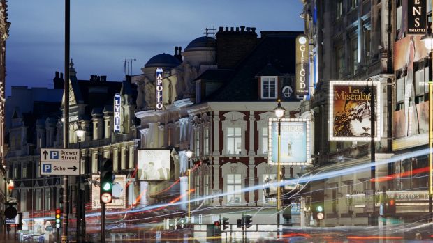 Take a tour of London’s art deco theatreland with a Footprints of London tour. Photograph: Getty images