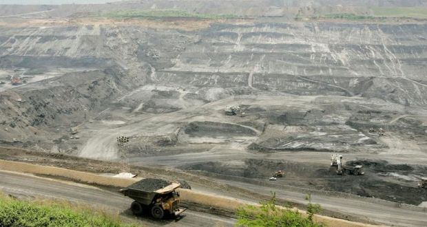 A  truck transporting coal at  Cerrejón mine near Barrancas, Guajira province, Colombia. Photograph: Reuters