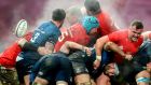 The cameras didn’t convey how wet and unhelpful conditions were at Thomond Park. Photograph: Inpho