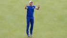 Sergio Garcia celebrates winning a singles match during the 2018 Ryder Cup. Photograph: Luke Walker/Getty
