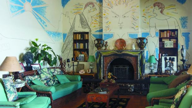 Villa Santo Sospir, où Jean Cocteau a séjourné et peint des peintures murales partout.  Photographie: Marina Melia / Villa Santo Sospir DACS / Comit Cocteau