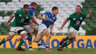 Paolo Garbisi attacks for Italy against Ireland in Dublin. Photograph: Billy Stickland/Inpho