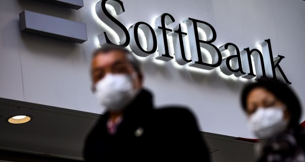 SoftBank’s Vision Fund unit rebounded from a loss to record an 844 billion yen (€6.64 billion) third quarter profit. Photograph:  Charly Triballeau/AFP via Getty Images