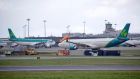  Flights at Dublin Airport  on Monday  afternoon. Photograph: Colin Keegan/Collins Dublin