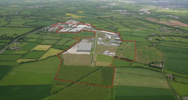 An aerial view of Naas Enterprise Park. The 125-acre scheme is the main asset in the Core Industrial portfolio. 