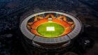 The Sardar Patel Stadium in Motera is  the world’s largest cricket stadium. Photograph: Getty Images