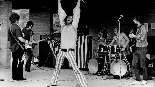 MC5 perform live at West Park in 1968 in Ann Arbor, Michigan. Photograph: Leni Sinclair/Michael Ochs Archive/Getty Images
