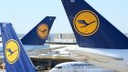 Aircrafts of German airline Lufthansa that at the airport in Frankfurt am Main, western Germany.  Lufthansa said on Thursday that it it lost a record €6.7 billion last year. Photograph: ARNE DEDERT/POOL/AFP via Getty Images