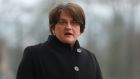 Northern Ireland First Minister Arlene Foster: ‘In order to find a solution, you have to have people who are willing to look for a solution.’ Photograph: Liam McBurney/PA Wire