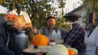Farmer Nikolai and his robot farm helpers in the satirical YouTube video, Russian Cyberpunk Farm 