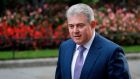 Northern Ireland secretary Brandon Lewis said his government’s unilateral extension of grace periods for checks required by the Northern Ireland protocol was lawful, although he was unable to say which part of the protocol the government rested on to authorise its action. File photograph:  Tolga Akmen/AFP via Getty Images.