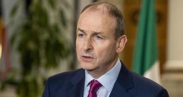 Taoiseach Micheál Martin says export bans would risk disrupting the production of the vaccines. Photograph: Julien Behal/PA
