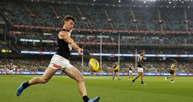 The AFL season-opener between reigning champions Richmond and Carlton last Thursday attracted 49,218 fans to the 100,000-seater MCG. Photograph: Getty Images