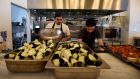 Nestpick’s top score: chefs prepare food at a restaurant in London, the city with the most vegetarian-friendly restaurants, events and festivals. Photograph: Kate Green/Getty