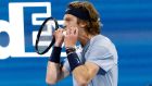 Andrey Rublev: “I never have any vaccine since I was a kid, so I don’t know. I feel OK with this way. I never had any problems with my health.” Photograph: EPA