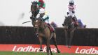 Tom Scudamore riding Cloth Cap clear the last to win The Ladbrokes Trophy Chase at Newbury last November. Photograph: Alan Crowhurst/Getty Images