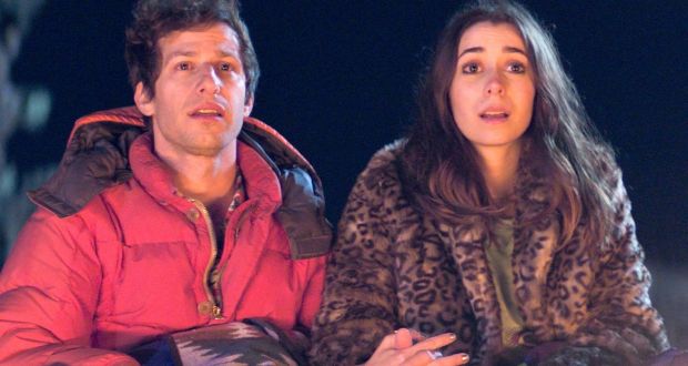 Andy Samberg and Cristin Milioti in Palm Springs